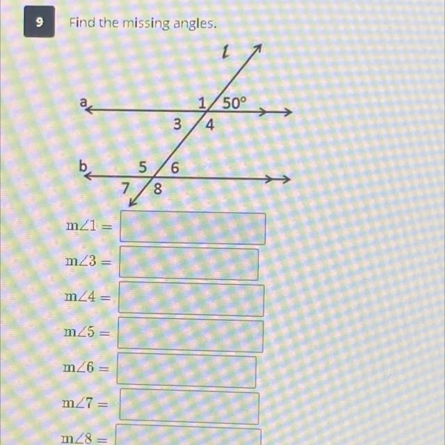 Find the missing angles-example-1