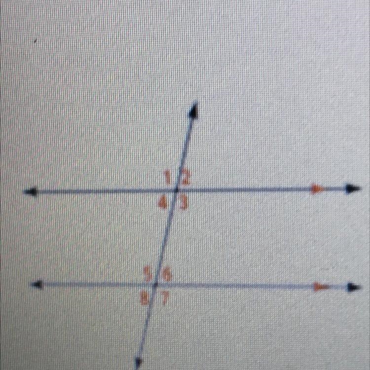 1. What angles are congruent to angle 5?-example-1