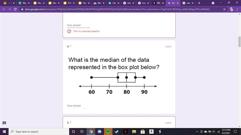 What is the median of the data represented in the box plot below?-example-1