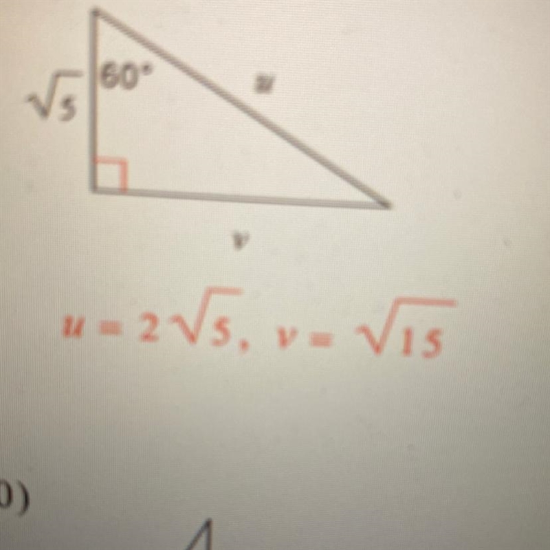 Find the missing side lengths, put radicals in the simplest form-example-1