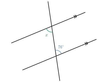 What is the measure of angle x?-example-1