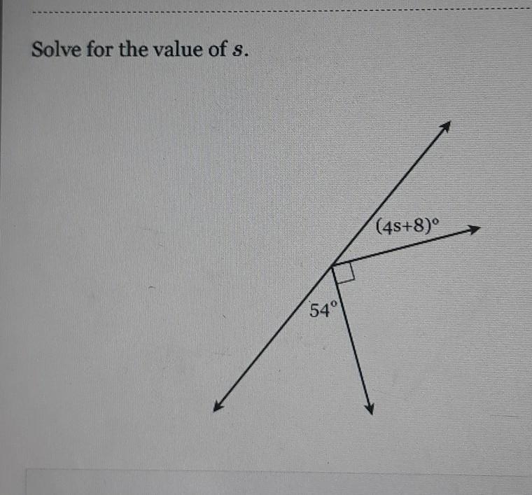 Solve for the value of s​-example-1