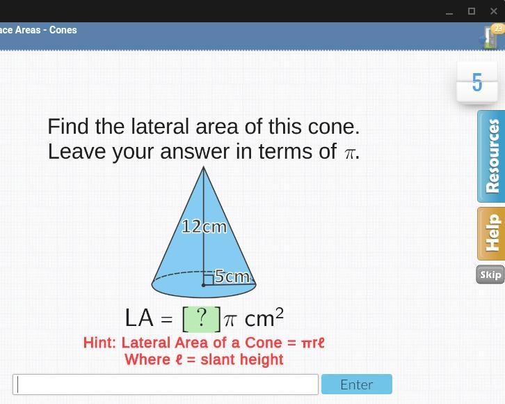 Suface areas- cones wdh-example-1