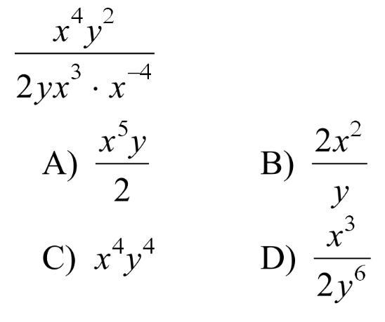 1st question Which is the simplified form of the following expression? Assume the-example-1