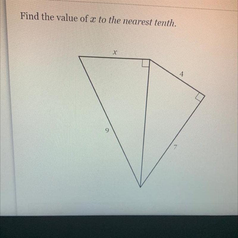 Can someone help me find the value of x-example-1