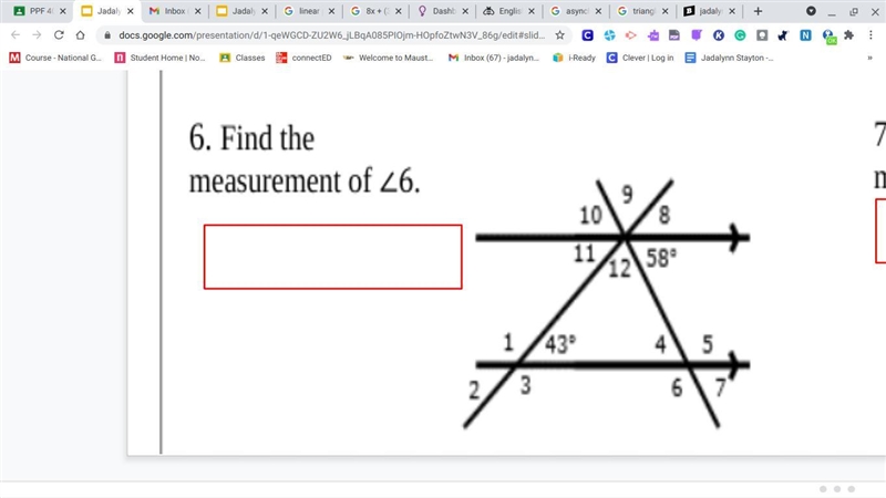 Solve for <6 pls :)) (Picture below)-example-1