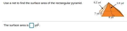 This is new and didnt learn it in class how do i find area of a Square pyramid with-example-1