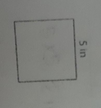 Find the area of each square and find the perimeter to​-example-1