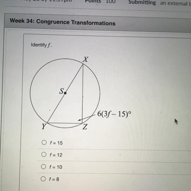 Identify f? 6(3f - 15)-example-1