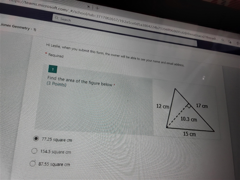 Find the area of the figure below Please help-example-1