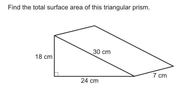 Find the trangular prisms surface area-example-1