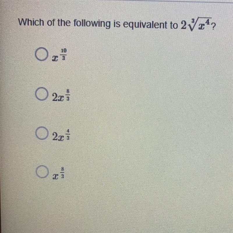 PLSSS HELP I ONLY HAVE A FEW MINUTES LEFT. Which of the following is equivalent to-example-1