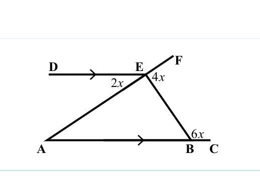 Find the value of x in each case-example-1