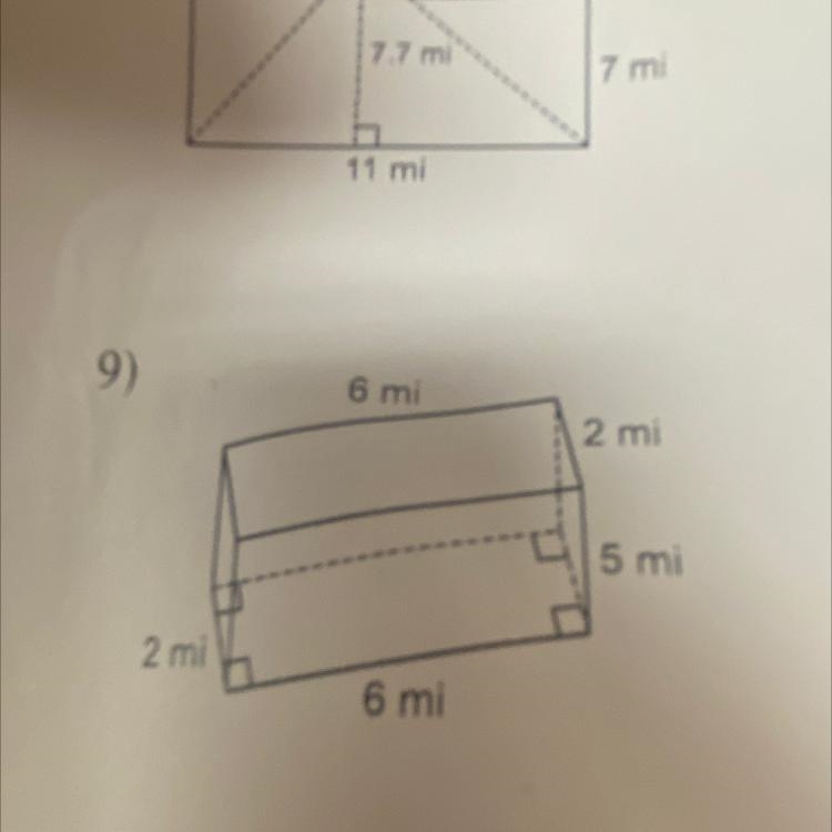 I need help with finding the volume of this rectangle and also what formula you used-example-1