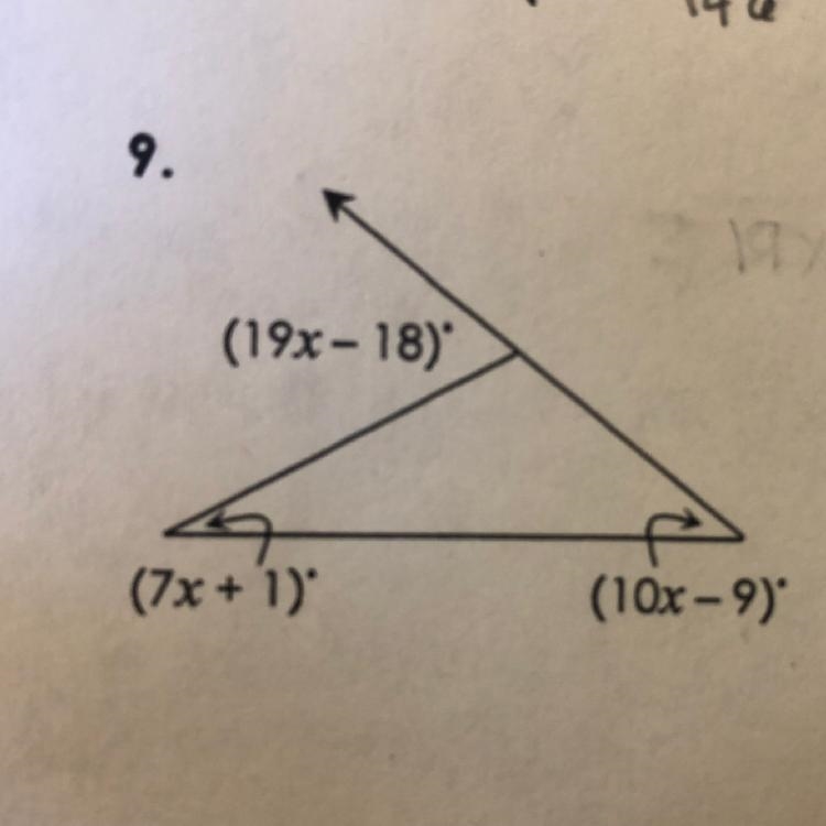 What does x equal ? Need help asap please and thanks-example-1