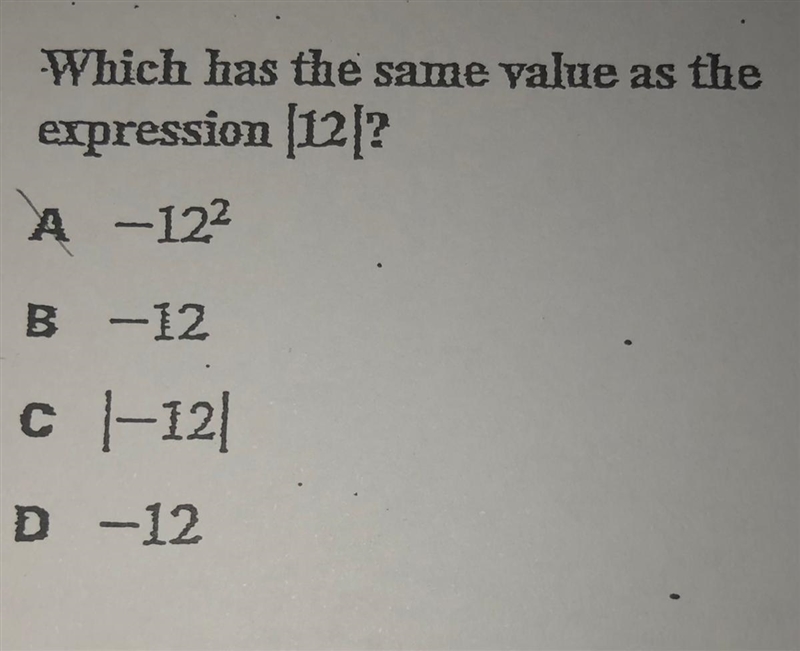 1) Which has the same value as the expression [12]? No links or it will be reported-example-1