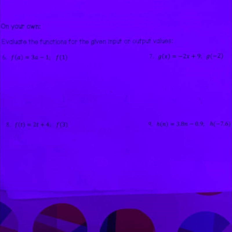 Need the answers step by step for 6-9-example-1