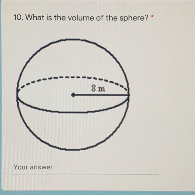 Finding the volume of the sphere-example-1