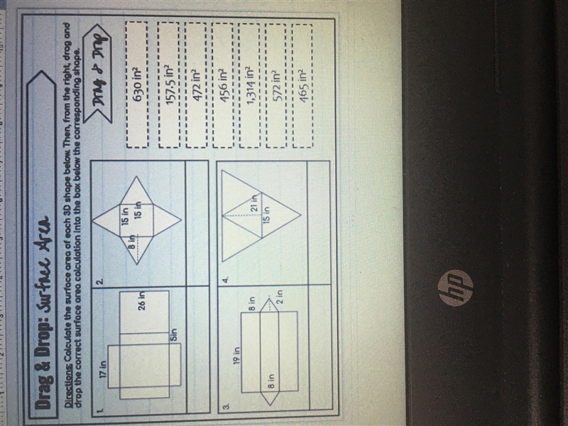 I need help!!! Asap . I’m doing math rn and it’s surface area-example-1