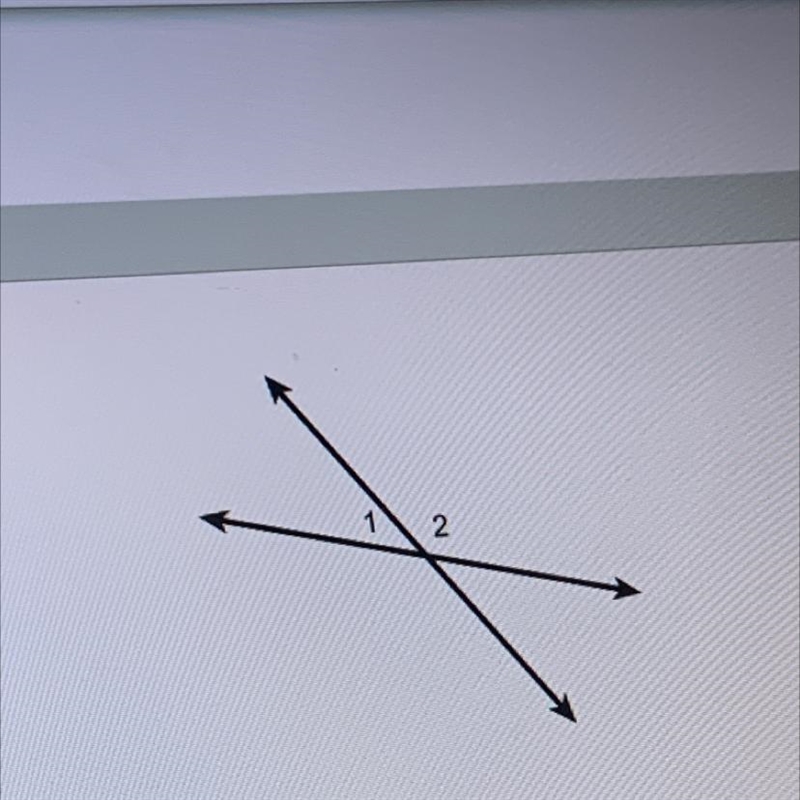 Which relationship describe angles 1 and 2 Vertical angles Adjacent angles Supplementary-example-1