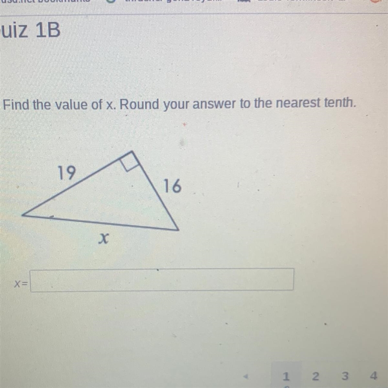 Find the exact value of x. Round to the nearest tenth.-example-1