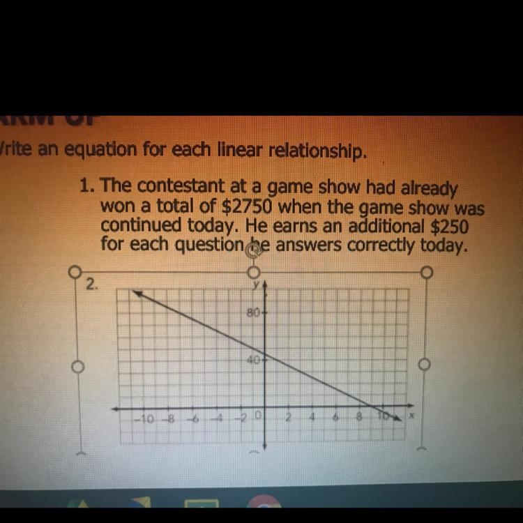 The contestant at a game show had already won a total of $2750 when the game show-example-1