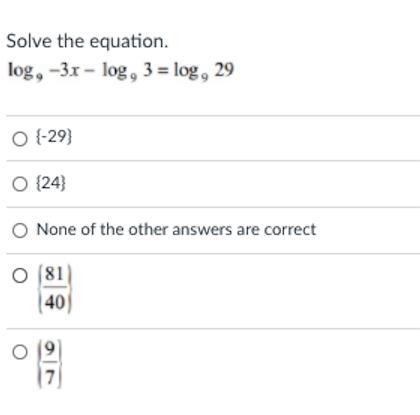 Solve the equation multiple choice-example-1