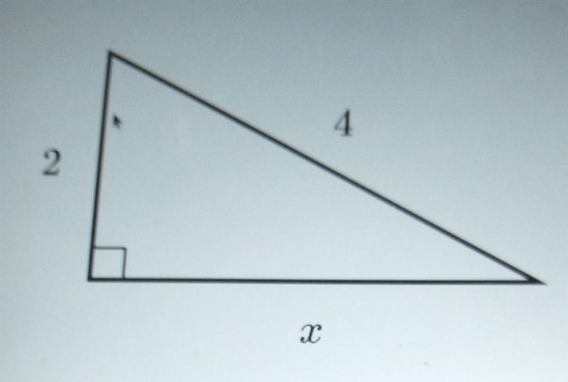 Find the value of x in the triangle show below​-example-1