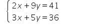 To eliminate the y terms, you can multiply the first equation by 5 and the second-example-1