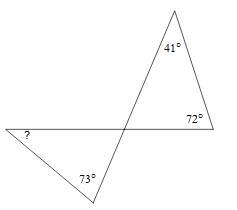 Find the measure of the indicated angle. a. 44° b. 150° c. 40° d. 37° dont say u cant-example-1