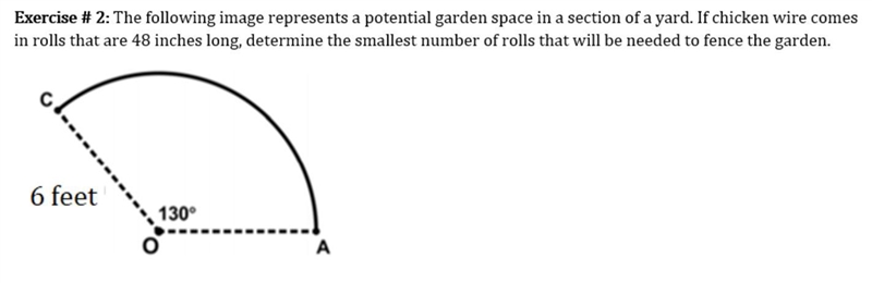 The following image represent a potential garden space in a section of a yard. If-example-1