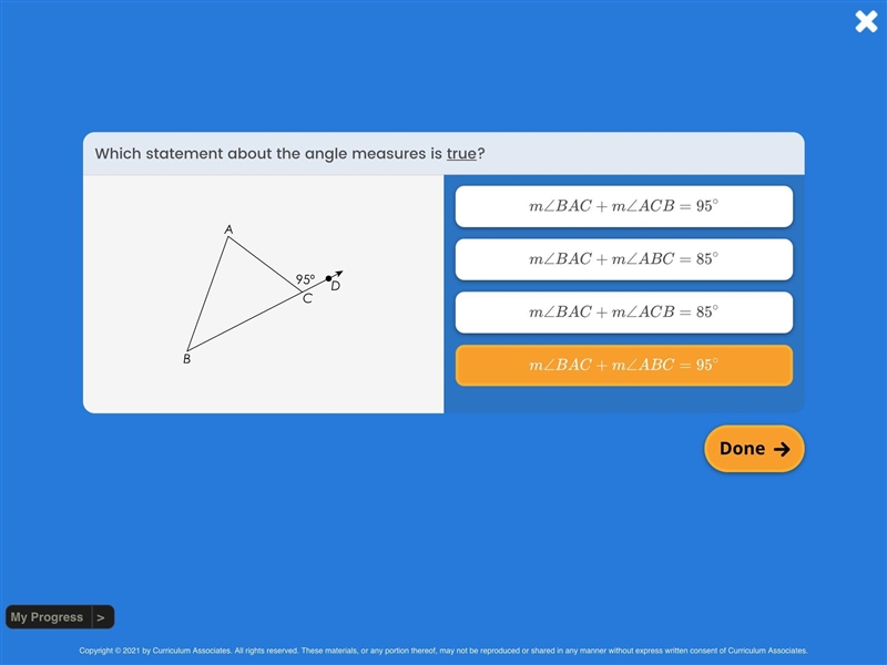 What statement about the angles measures is true ( PLS HELP ME)-example-1