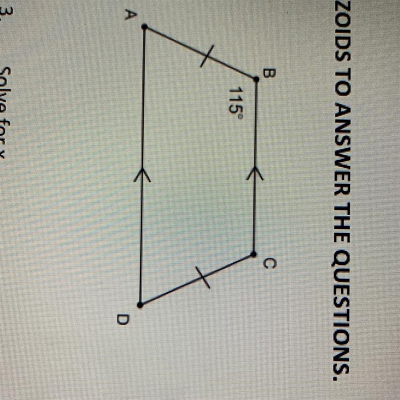 Find the measure of Angles A, C, D-example-1