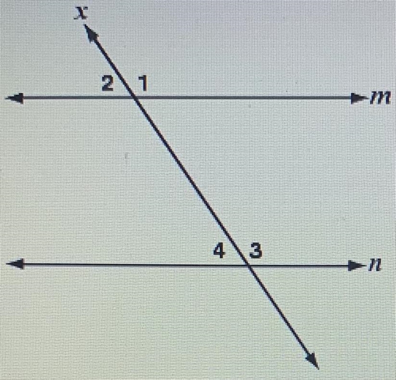 What is the measure of <4 if the measure of <1 = 110°? A.50° B.70° C.110° D-example-1