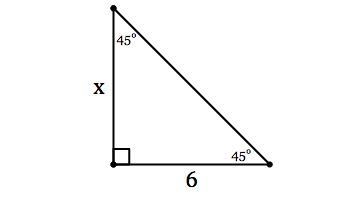 Urgent Please Help Find the length of side x in simplest radical form with a rational-example-1