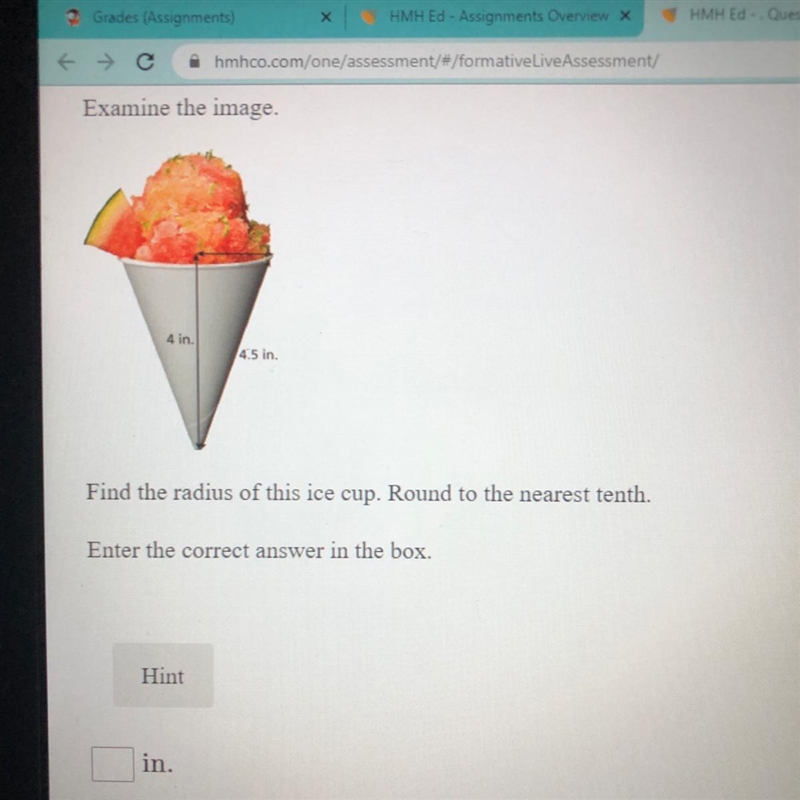 Hii! can someone please help me find the radius im struggling aghhh-example-1