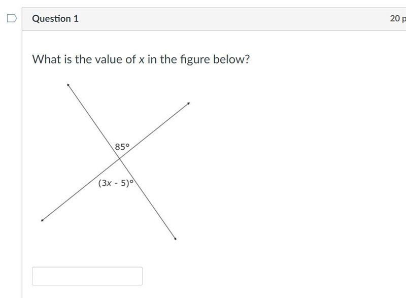 What is the value of x in the figure below?-example-1