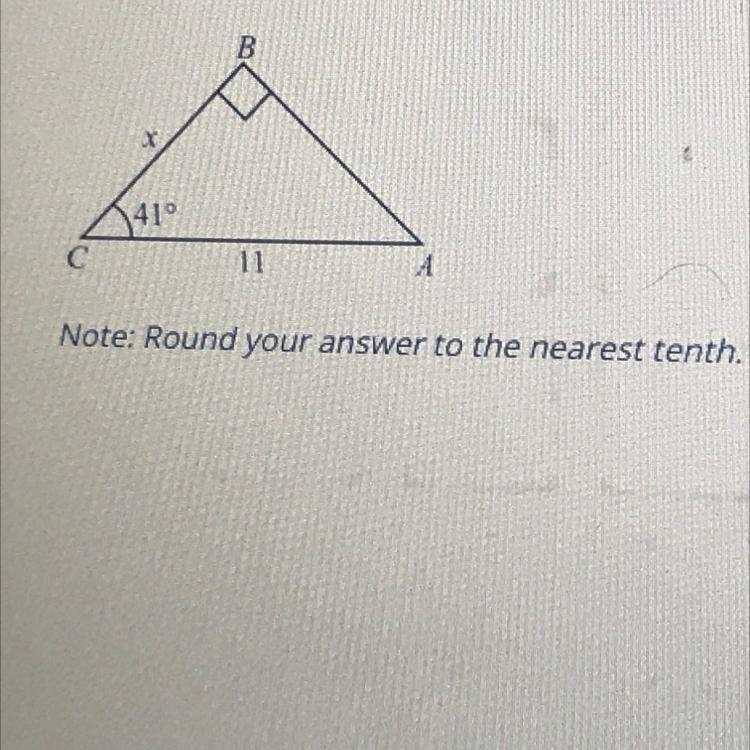 In the following figure, the value of x is...-example-1