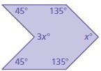 Find the value of x and 3x. x= 3x=-example-1