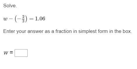 Please i need help finishing this last question or i might get in trouble. Solve. w-example-1