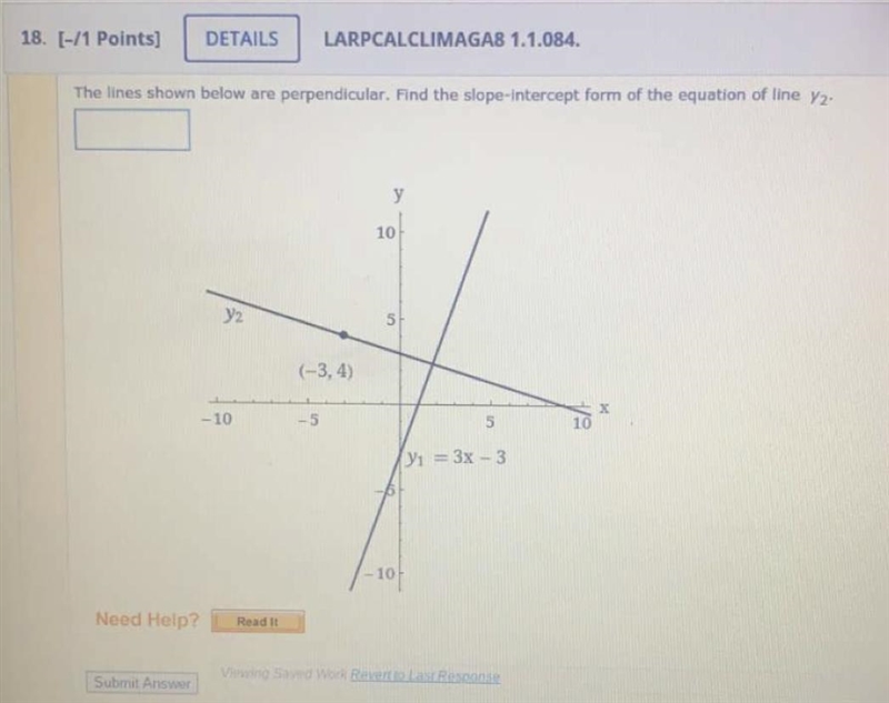 The lines shown below are perpendicular-example-1