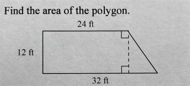 What is the area of the polygon below.-example-1