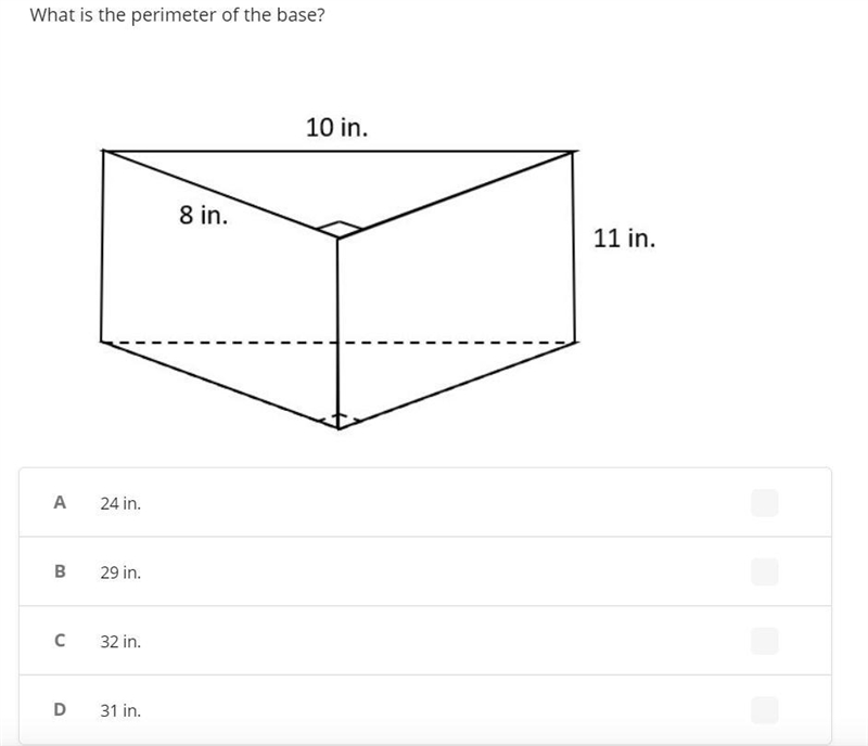 Please Help. What is the perimeter of the base?-example-1