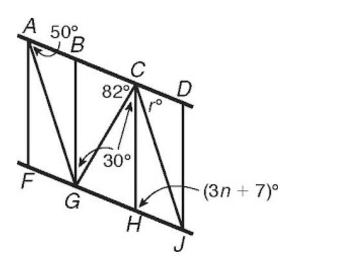 C.E.R. INSTRUCTIONS: Given that AD II FJ. Use the diagram of a staircase railing to-example-1