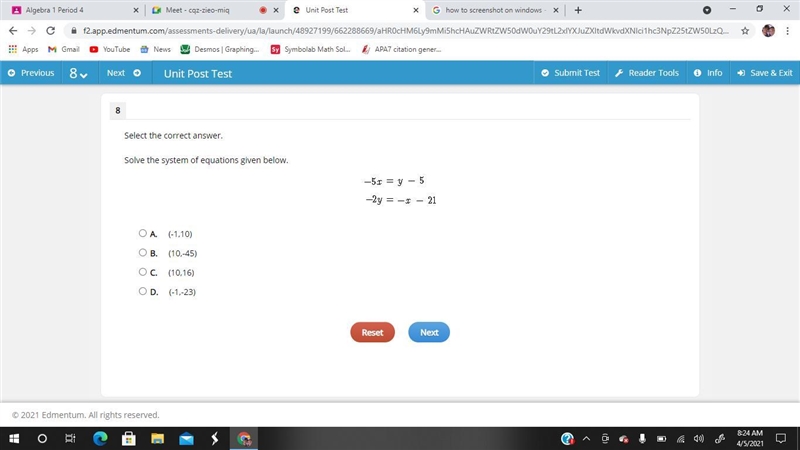 Solve the system of equations given below.-example-1