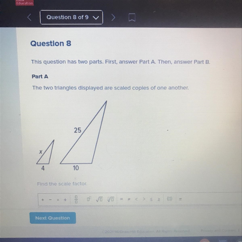 Find the scale factor-example-1