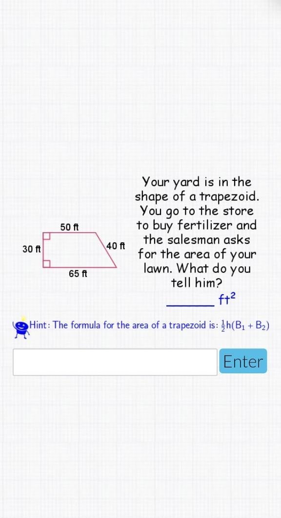 Find the area of trapezoid​-example-1