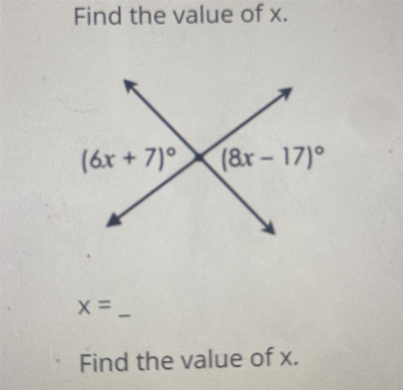 Find the measure of x-example-1