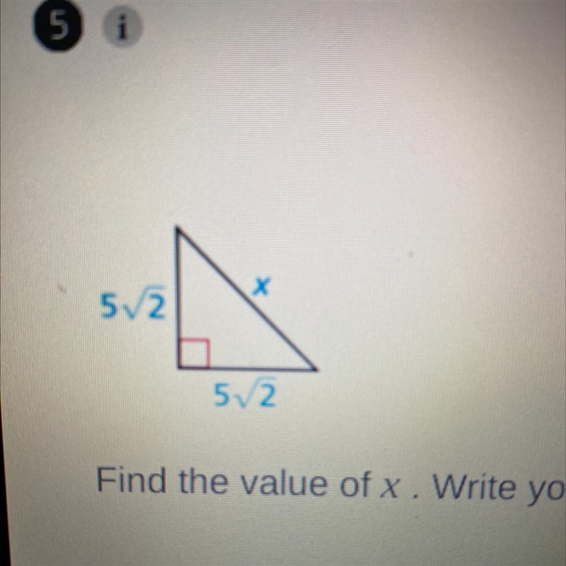 Find the value of x. Write your answer in simplest form.-example-1