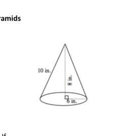 Find the volume of a cone-example-1